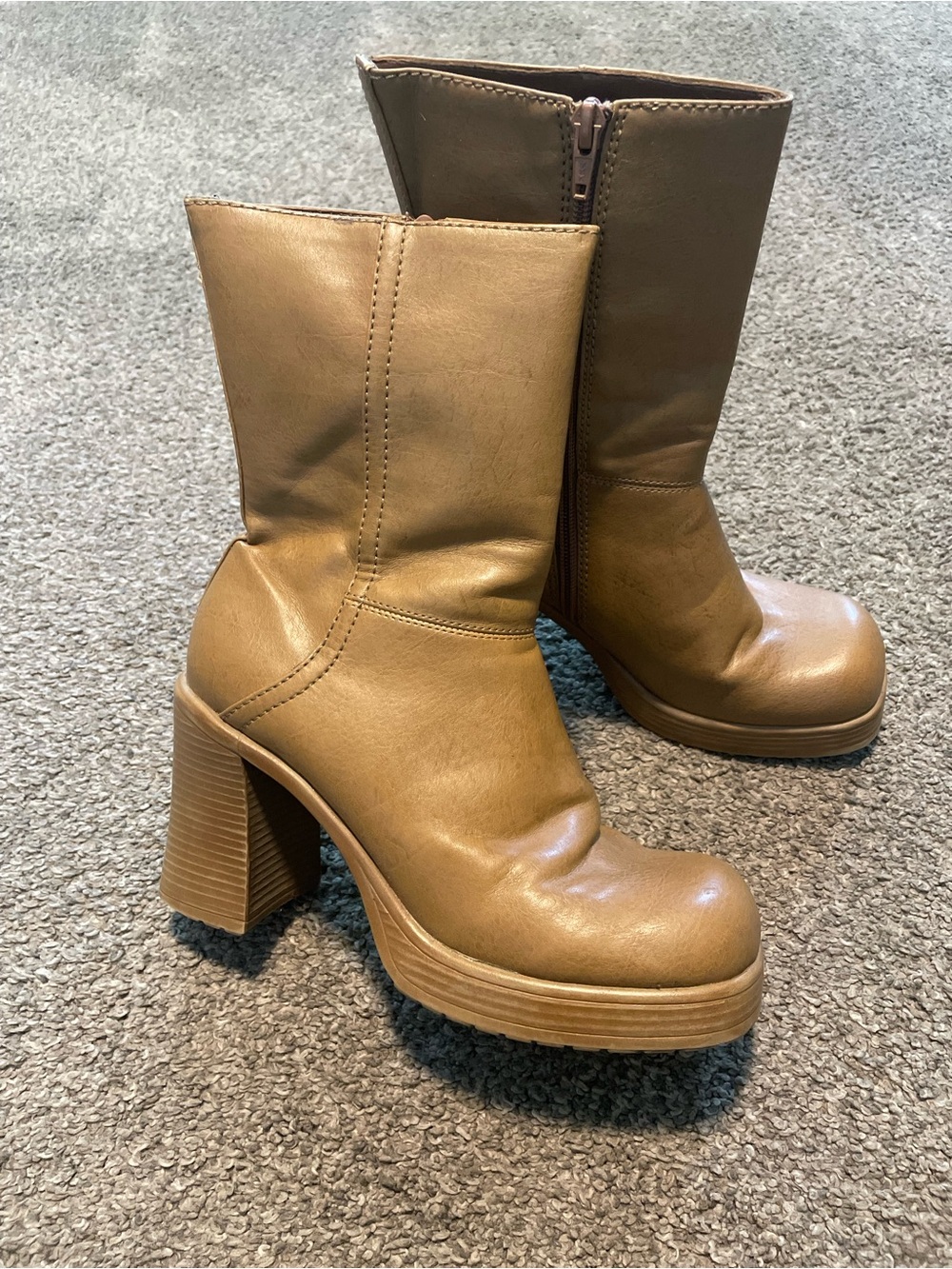 Xhilaration vintage chunky boots
